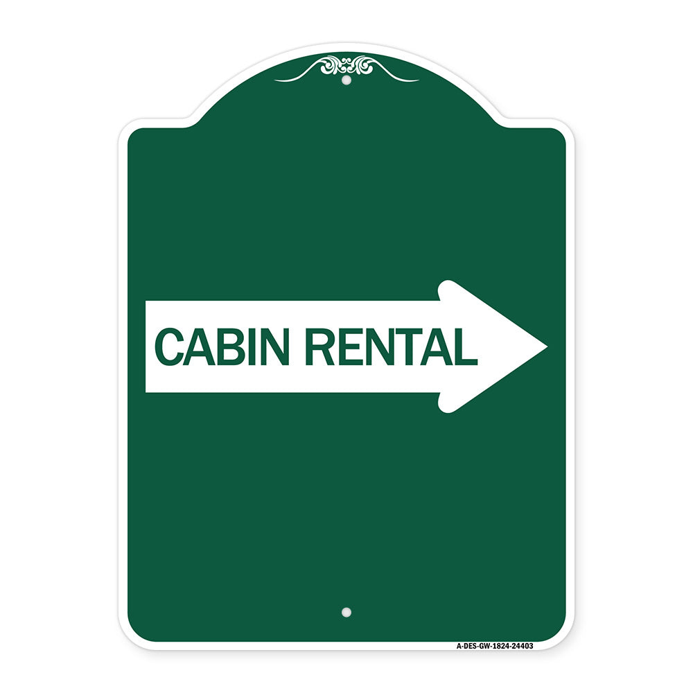 Cabin Rental (With Right Arrow)