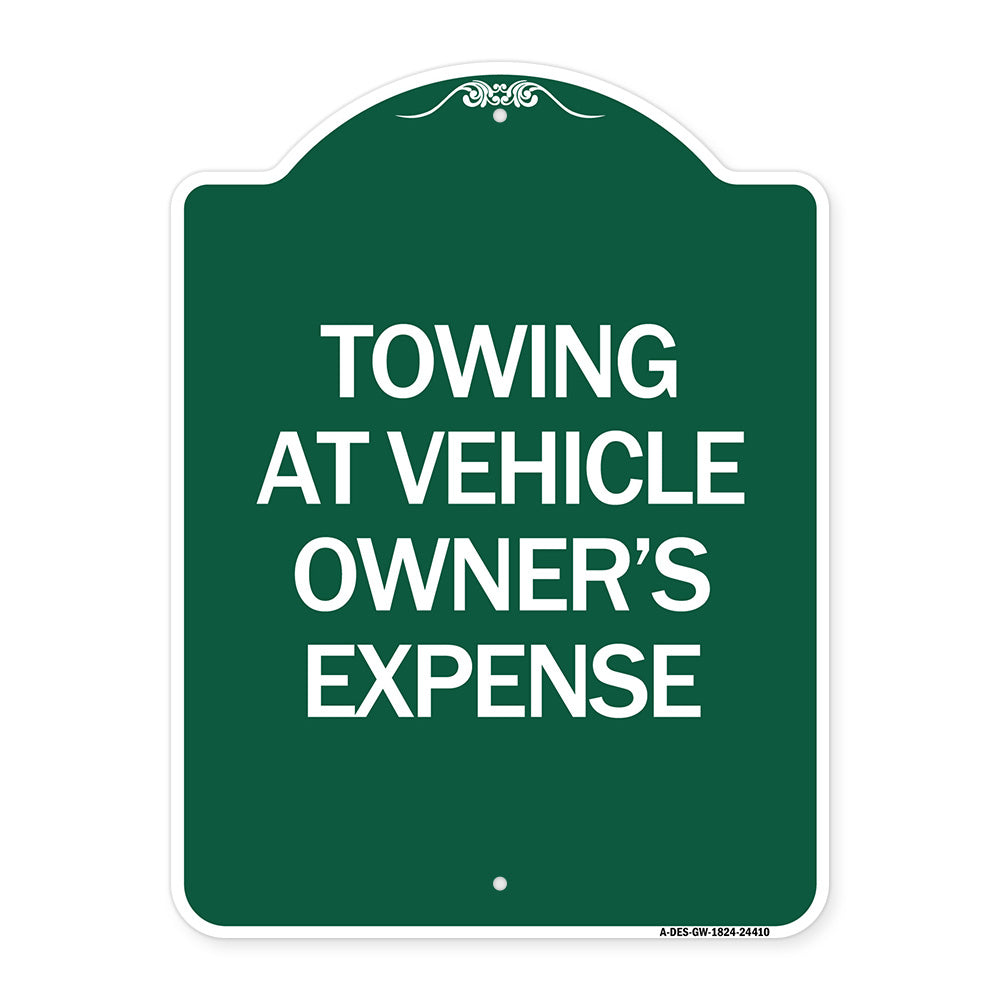 Towing at Vehicle Owner's Expense