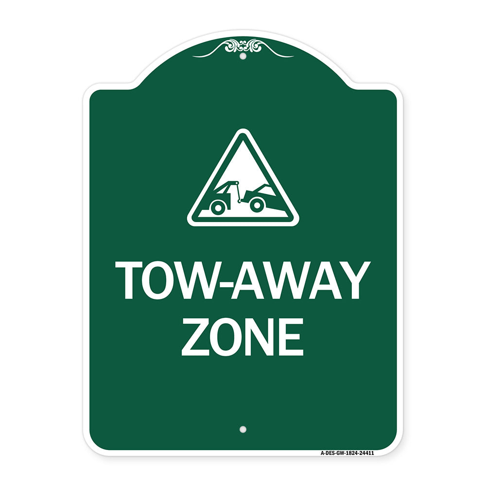 Tow-Away Zone with Graphic