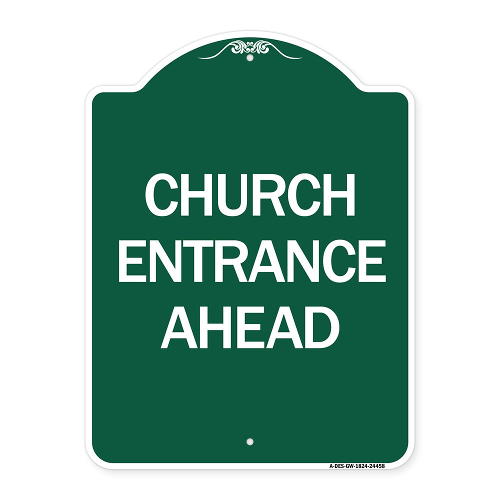 Church Entrance Ahead