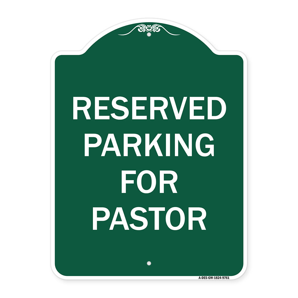 Reserved Parking For Pastor