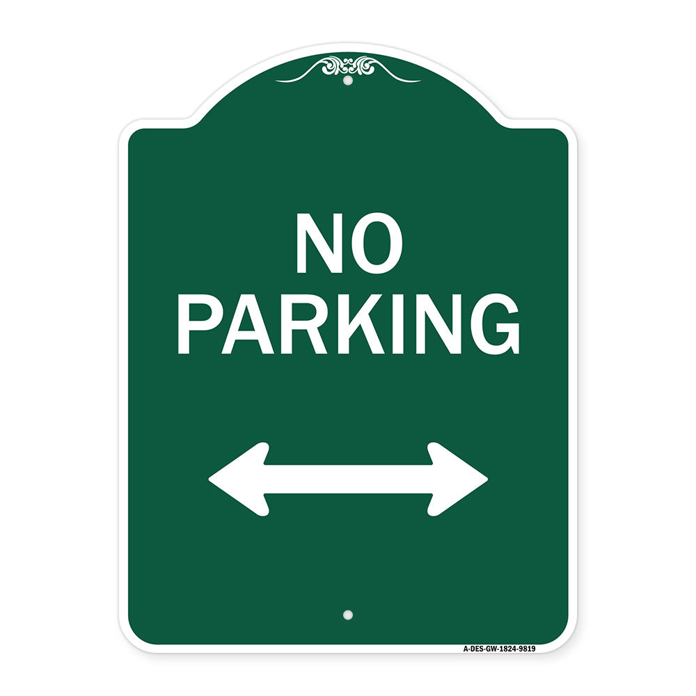 No Parking With Bidirectional Arrow
