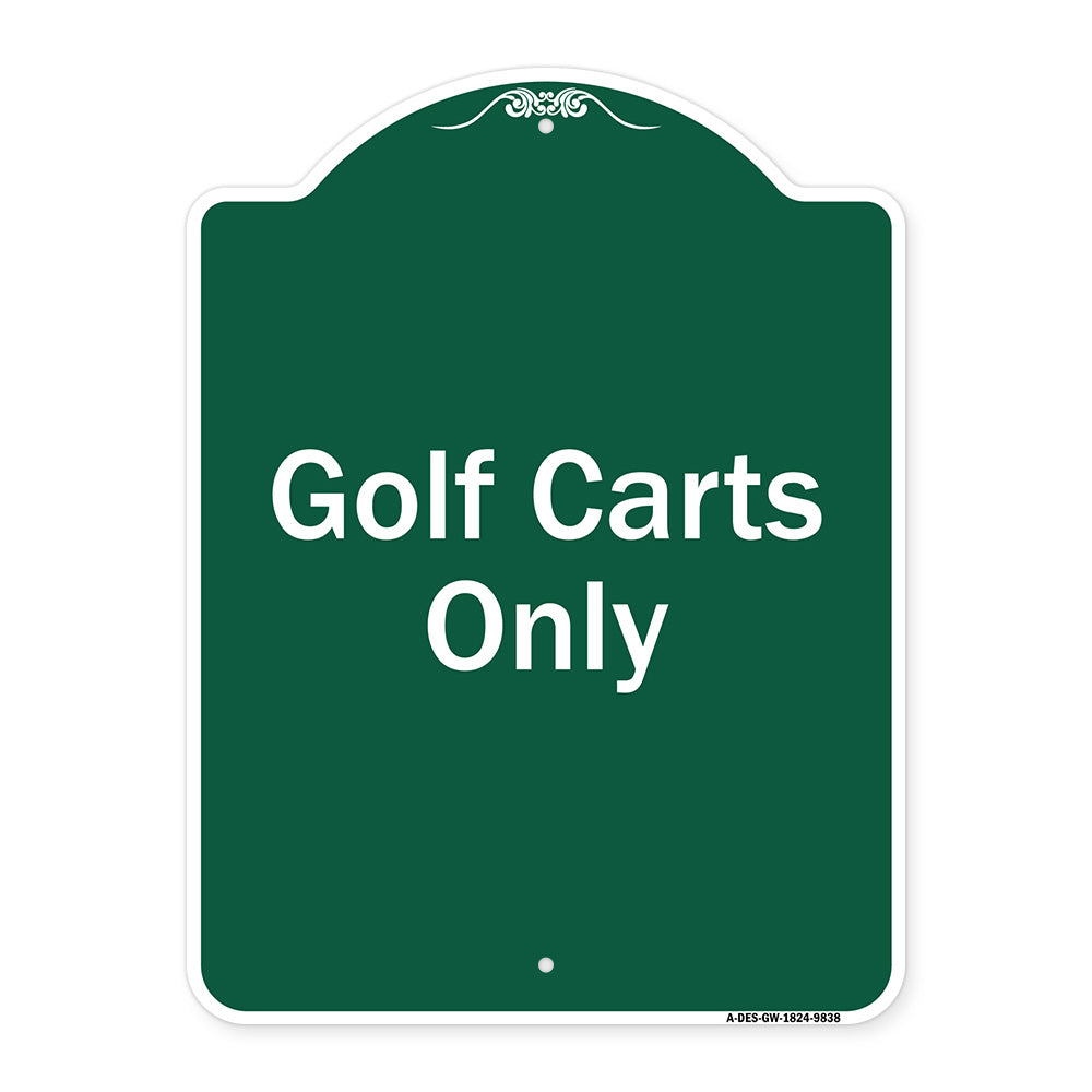Golf Carts Only