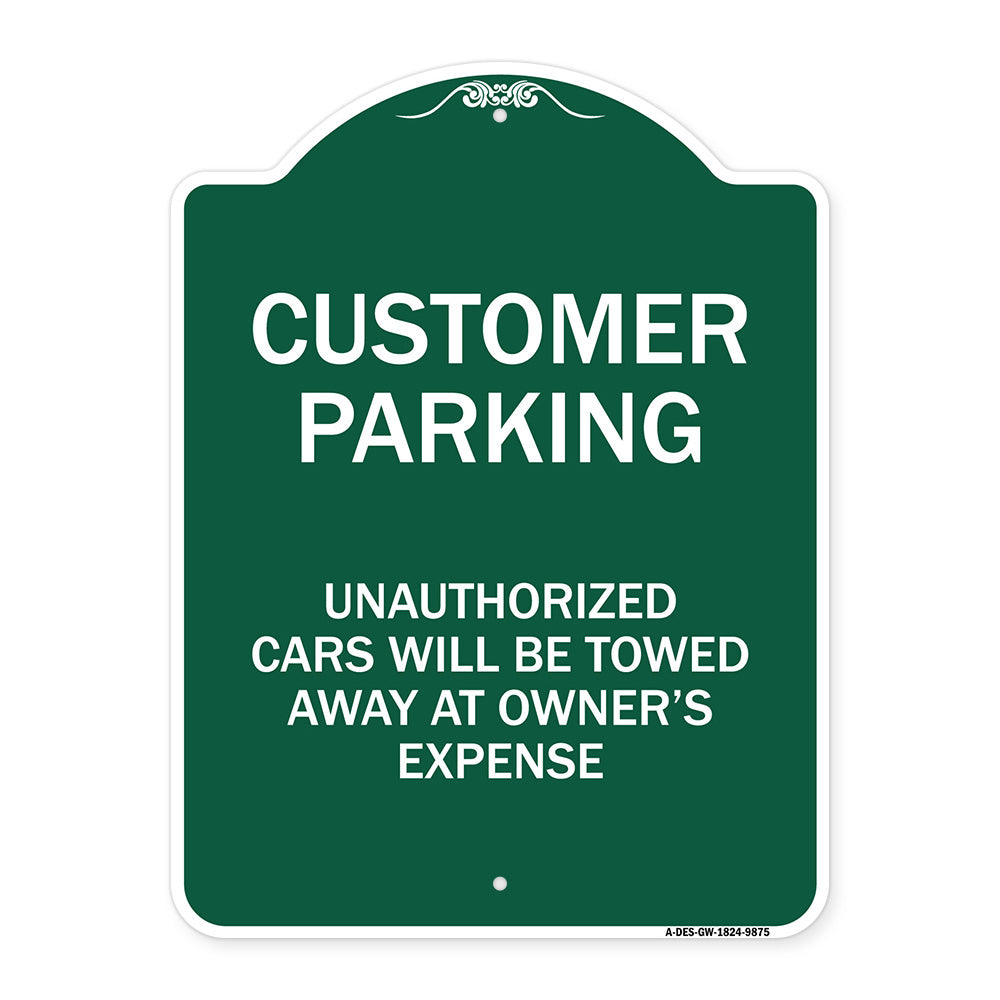 Unauthorized Cars Will Be Towed Away At Owner's Expense