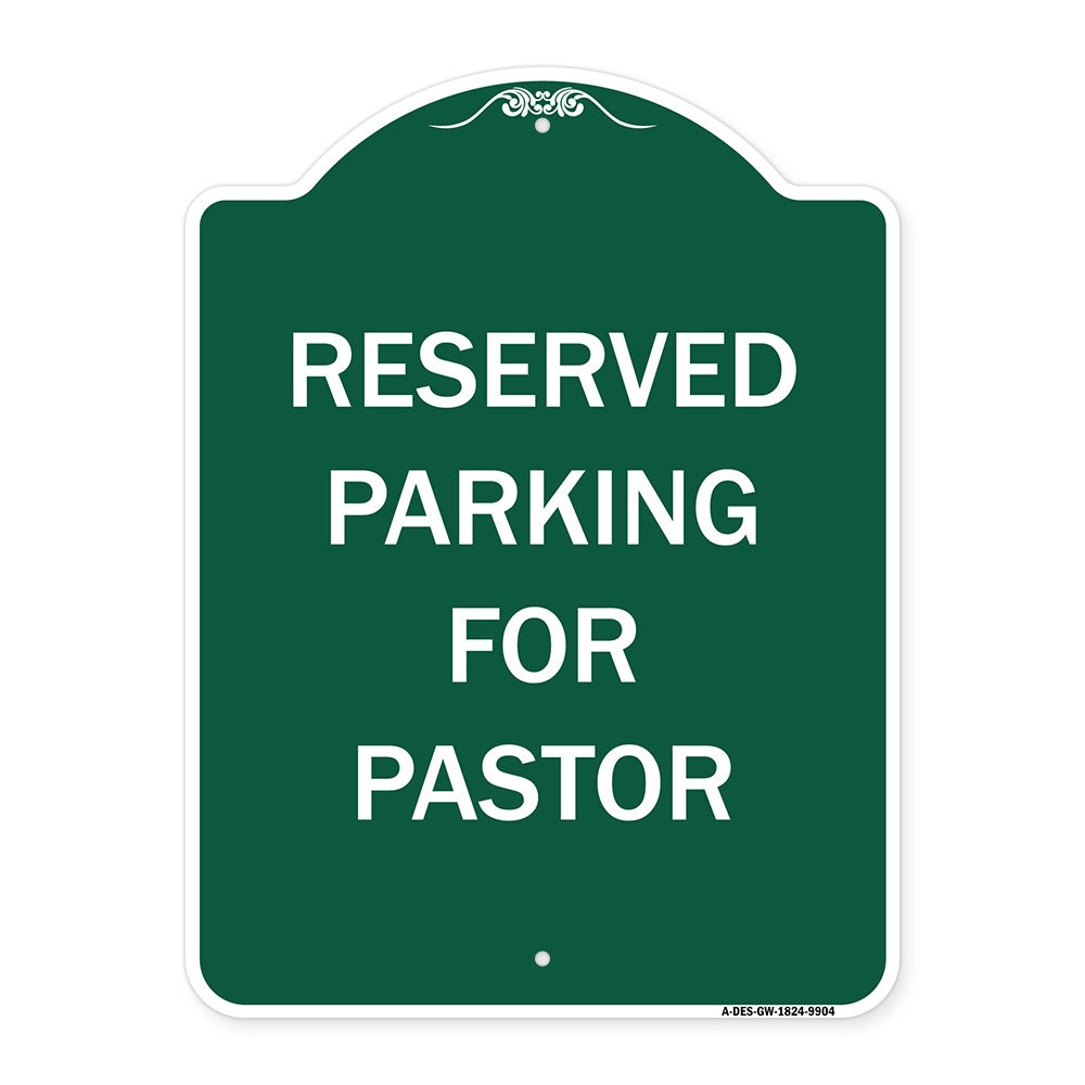 Reserved Parking For Pastor