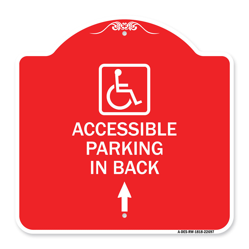 With NY - Approved Isa Symbol Accessible Parking on Up Arrow (With Graphic)
