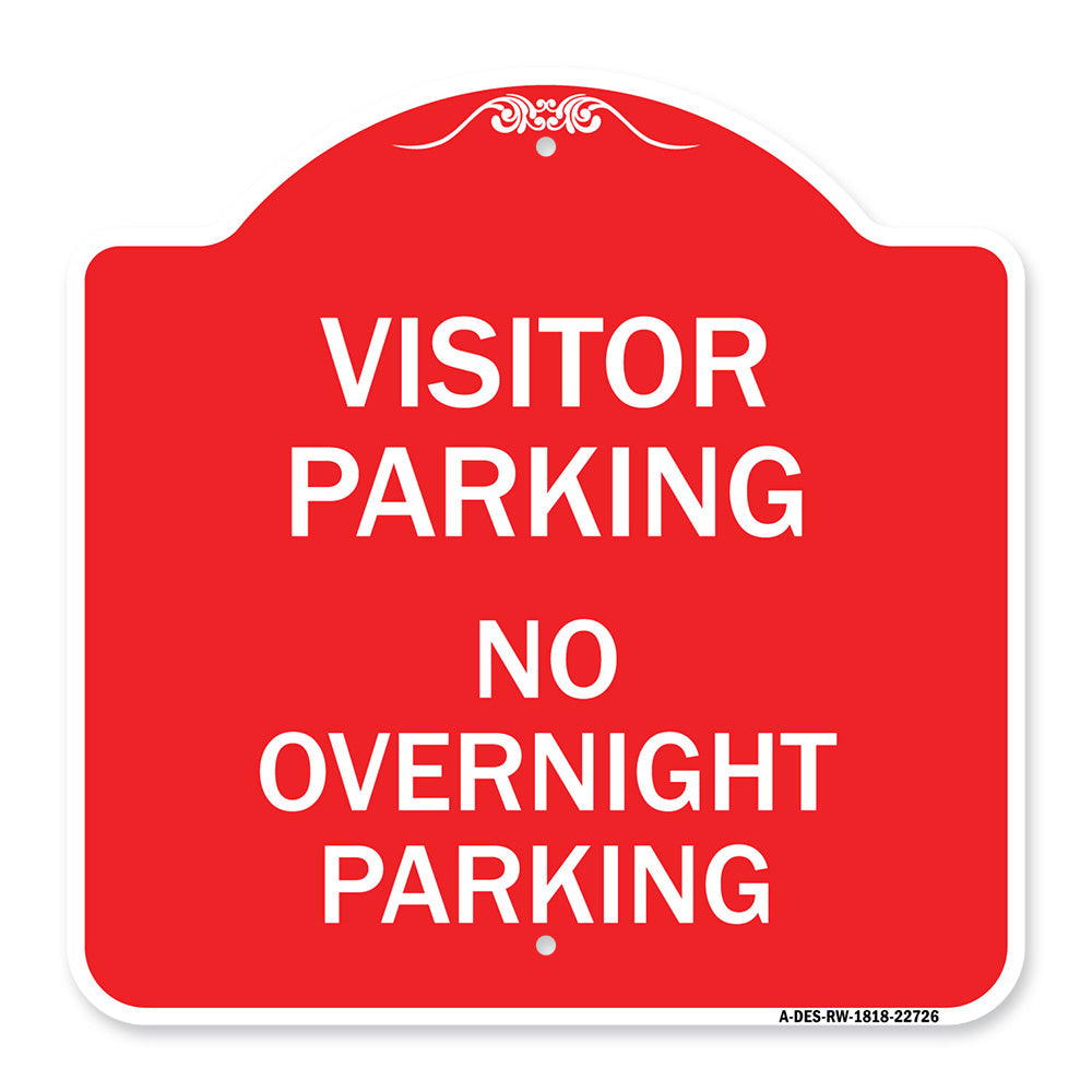Visitor Parking Sign Visitor Parking No Overnight Parking