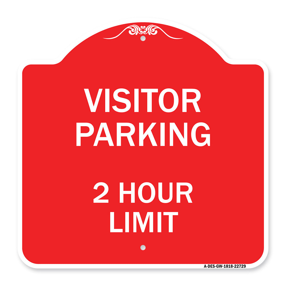 Visitor Parking Sign Visitor Parking 2 Hour Limit