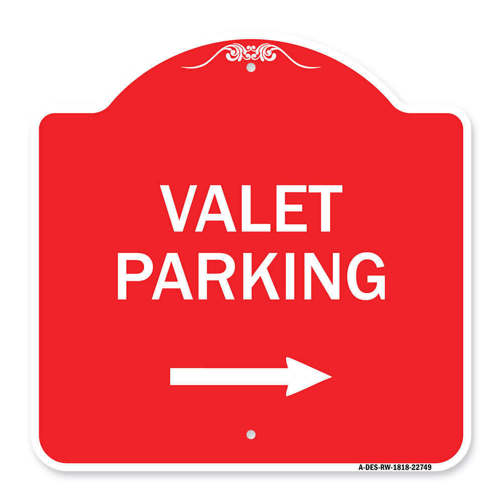Valet Parking with Right Arrow