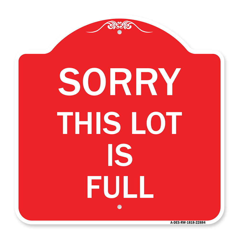 Sorry This Lot Is Full