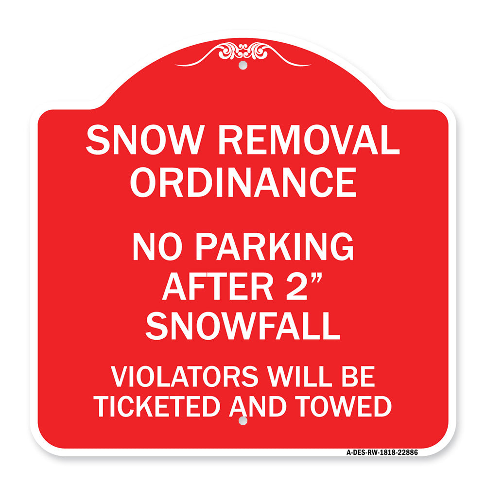 Snow Removal Ordinance - No Parking After 2 Snowfall