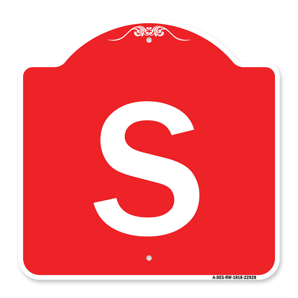 Sign with Letter S