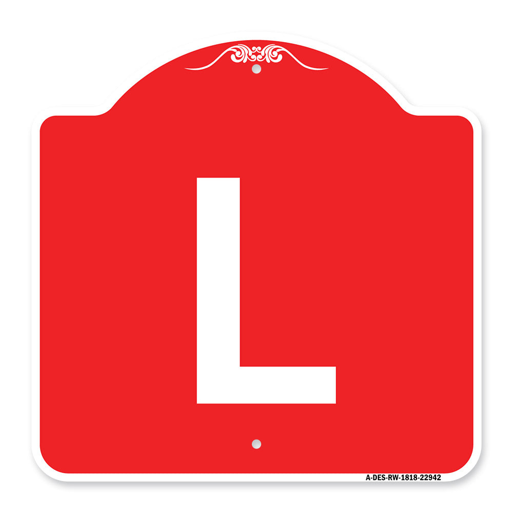 Sign with Letter L