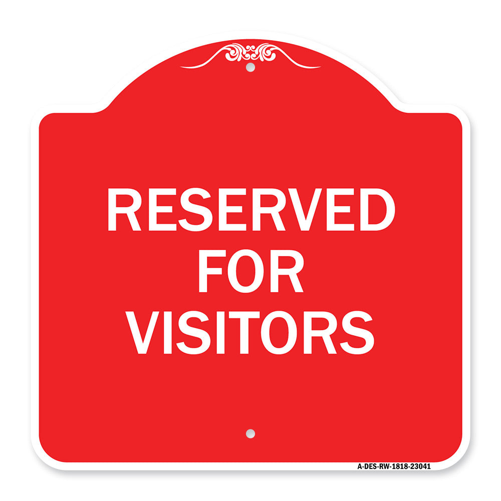 Reserved Parking Sign Reserved Parking for Visitors