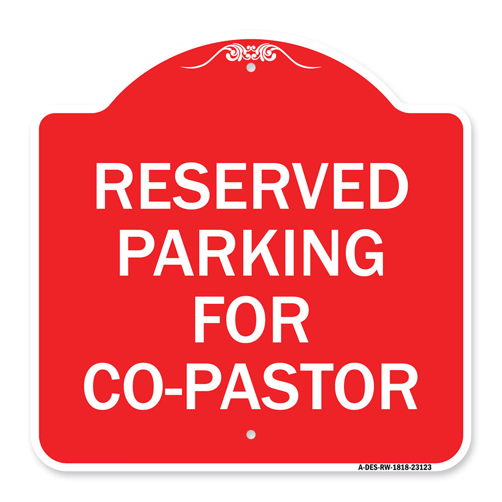 Reserved Parking for Co-Pastor