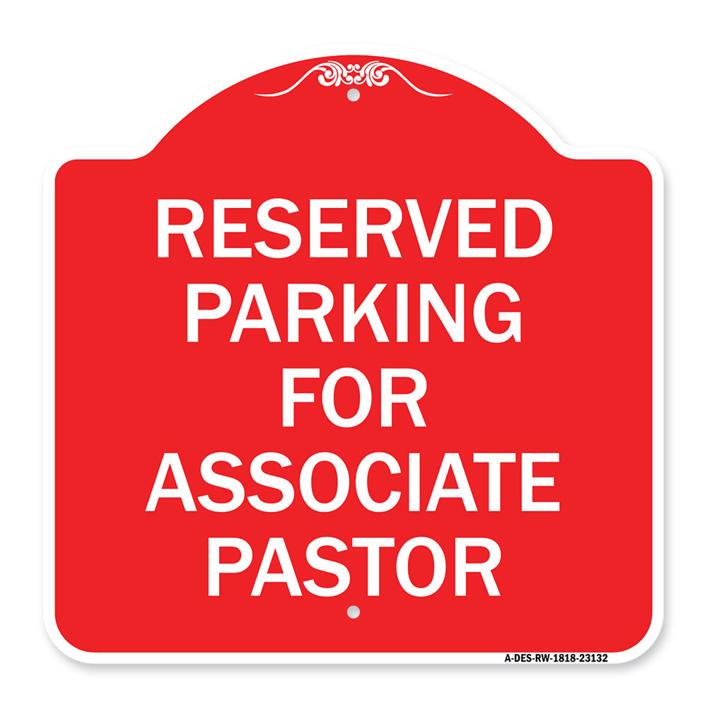 Reserved Parking for Associate Pastor