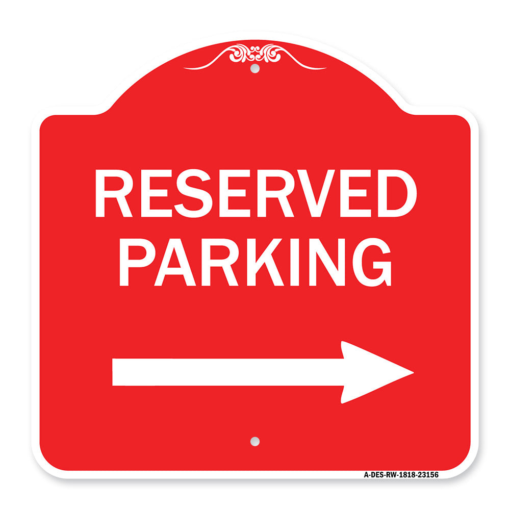 Reserved Parking (Right Arrow)