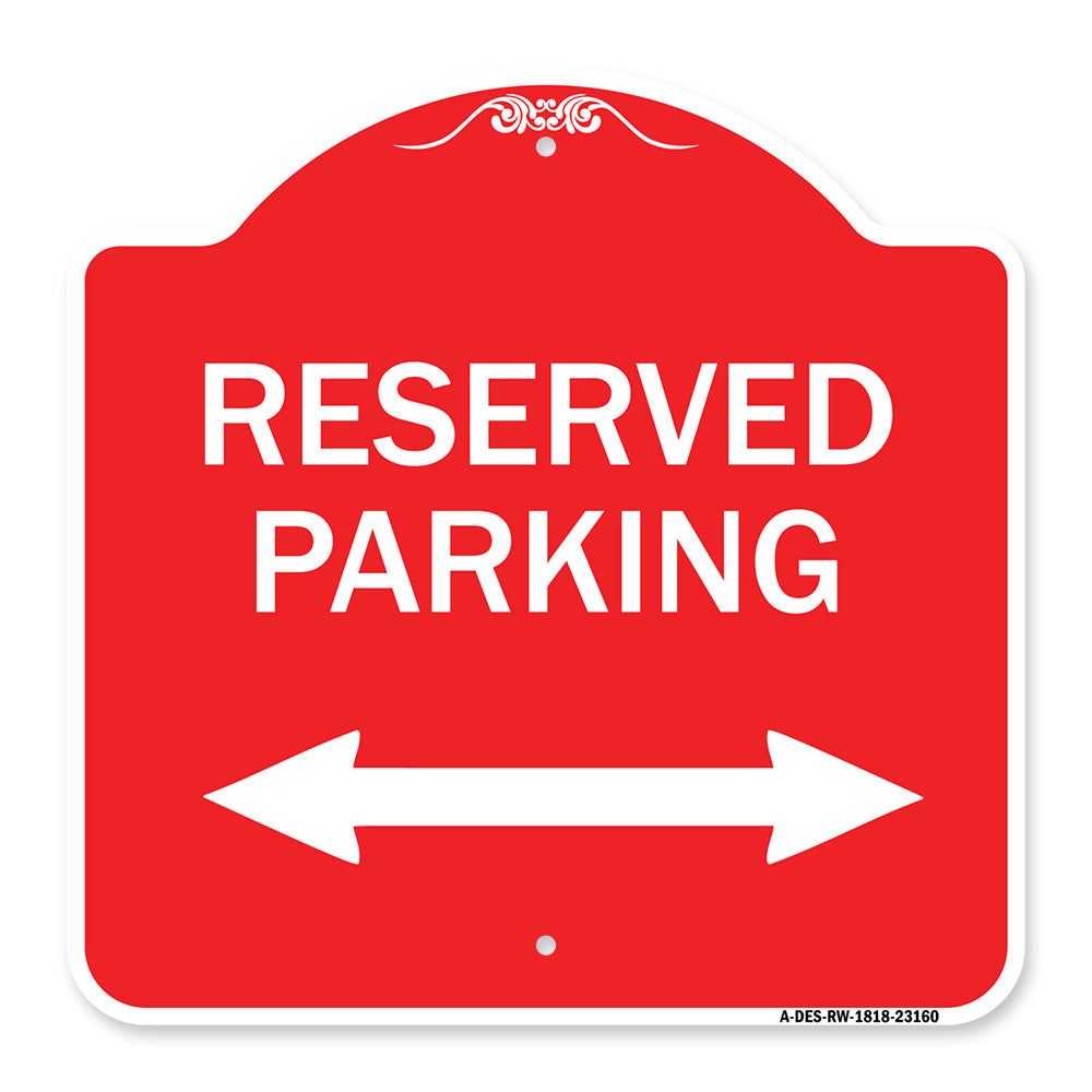 Reserved Parking (Arrow Pointing Left and Right)