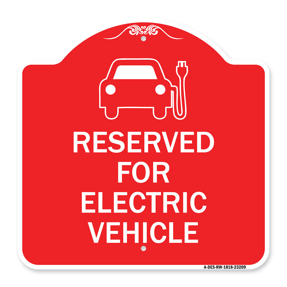 Reserved for Electric Vehicle (With Graphic)