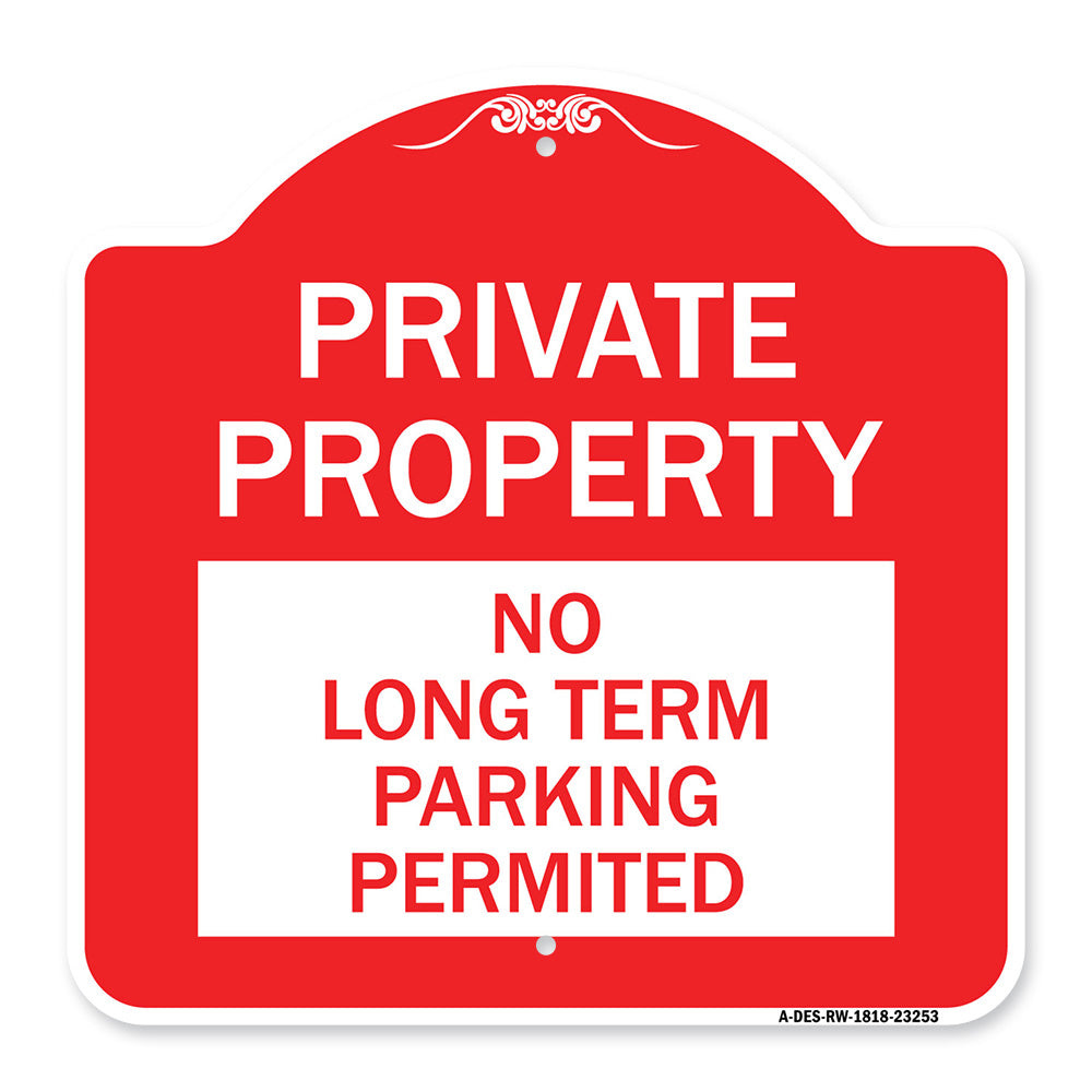 Private Property - No Long-Term Parking Permitted