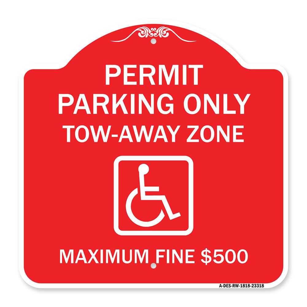 Permit Parking Only Tow-Away Zone Maximum Fine