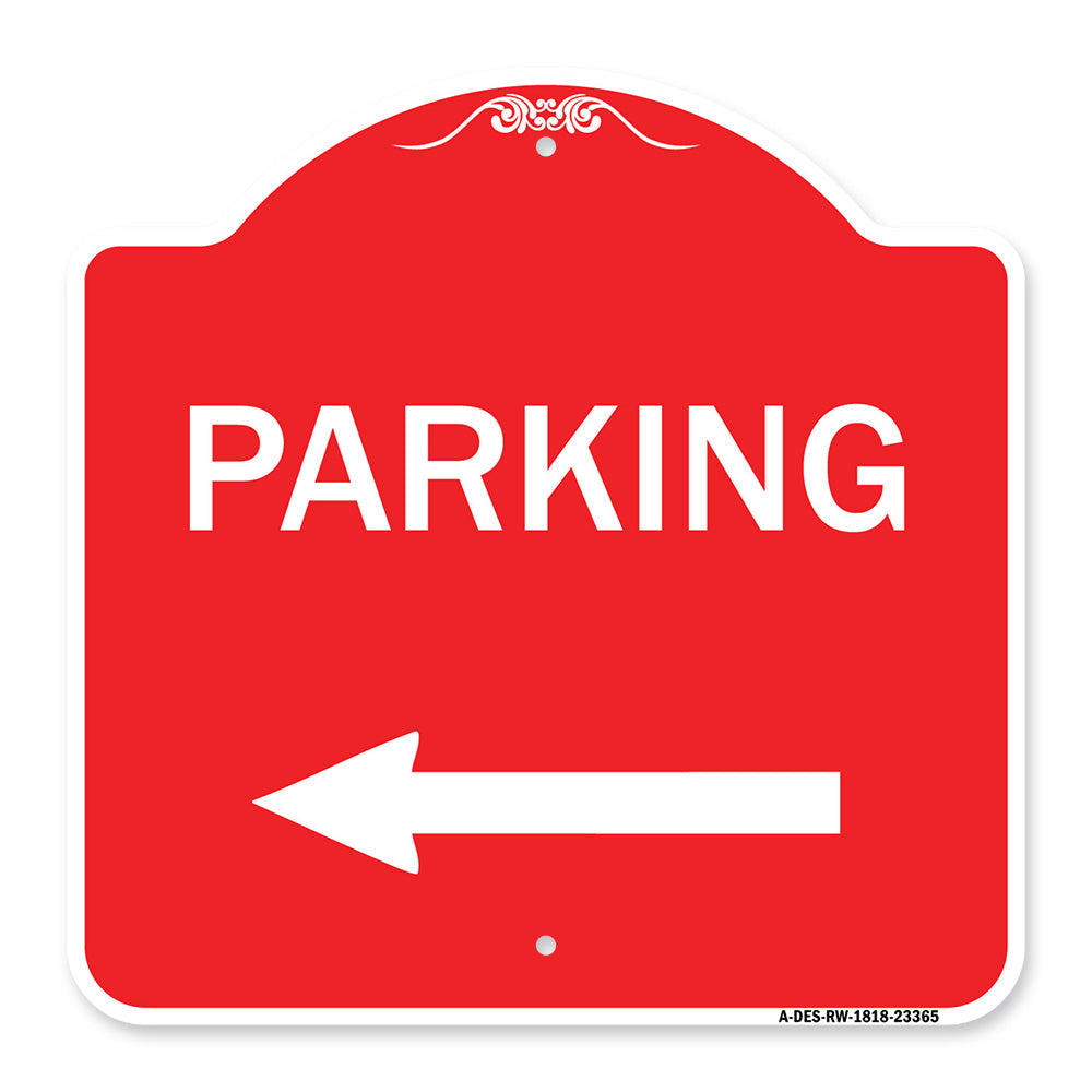 Parking Sign (Left Arrow)