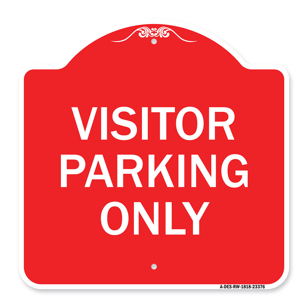 Parking Reserved Sign Visitor Parking Only