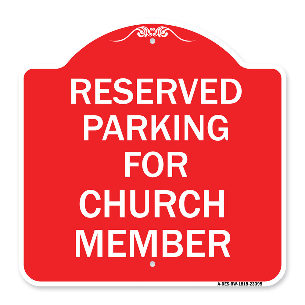 Parking Reserved for Church Member