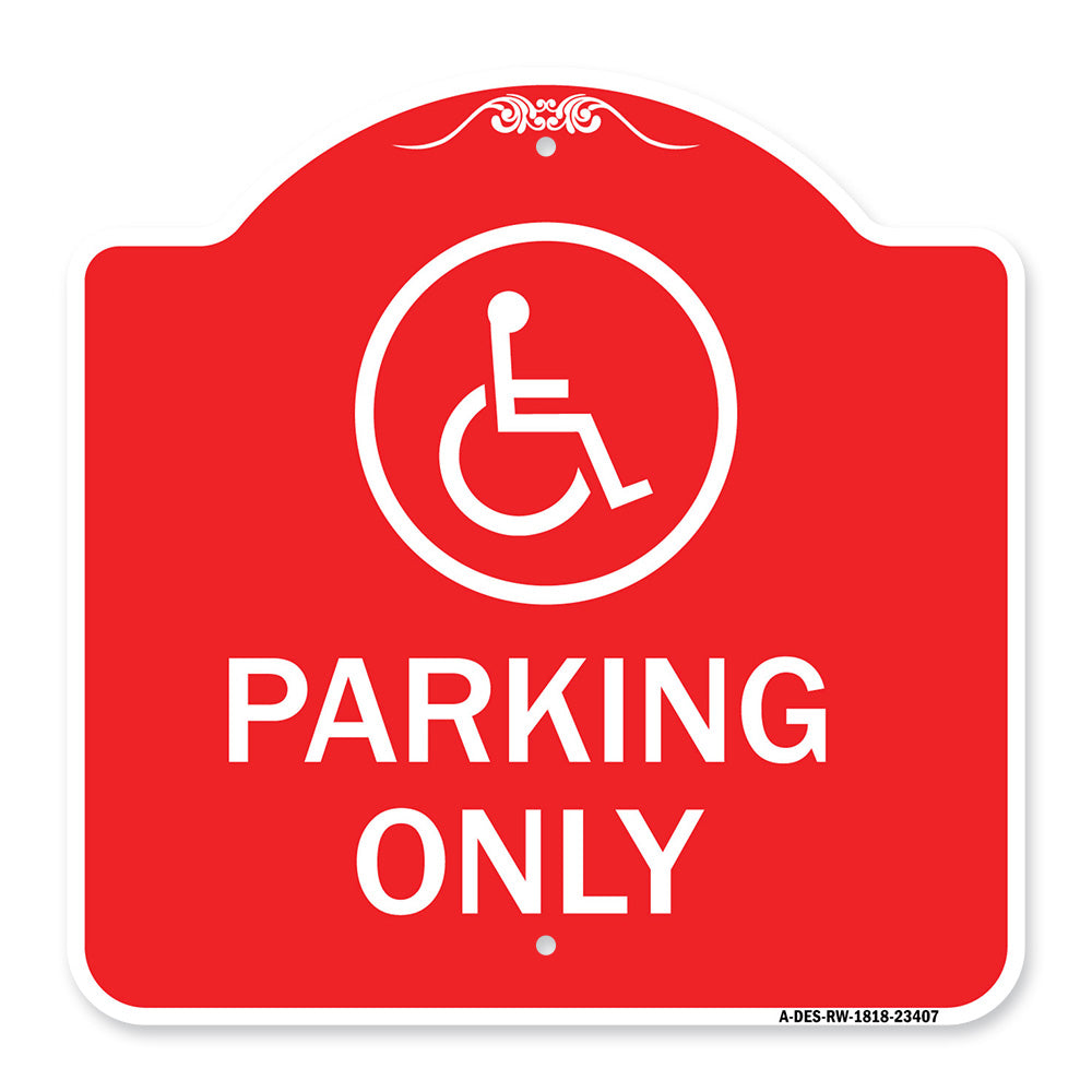 Parking Only (With New Access Symbol)