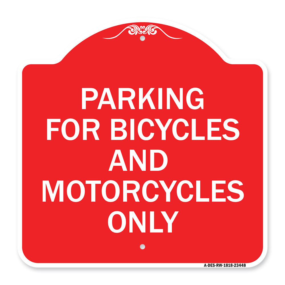 Parking for Bicycles and Motorcycles Only