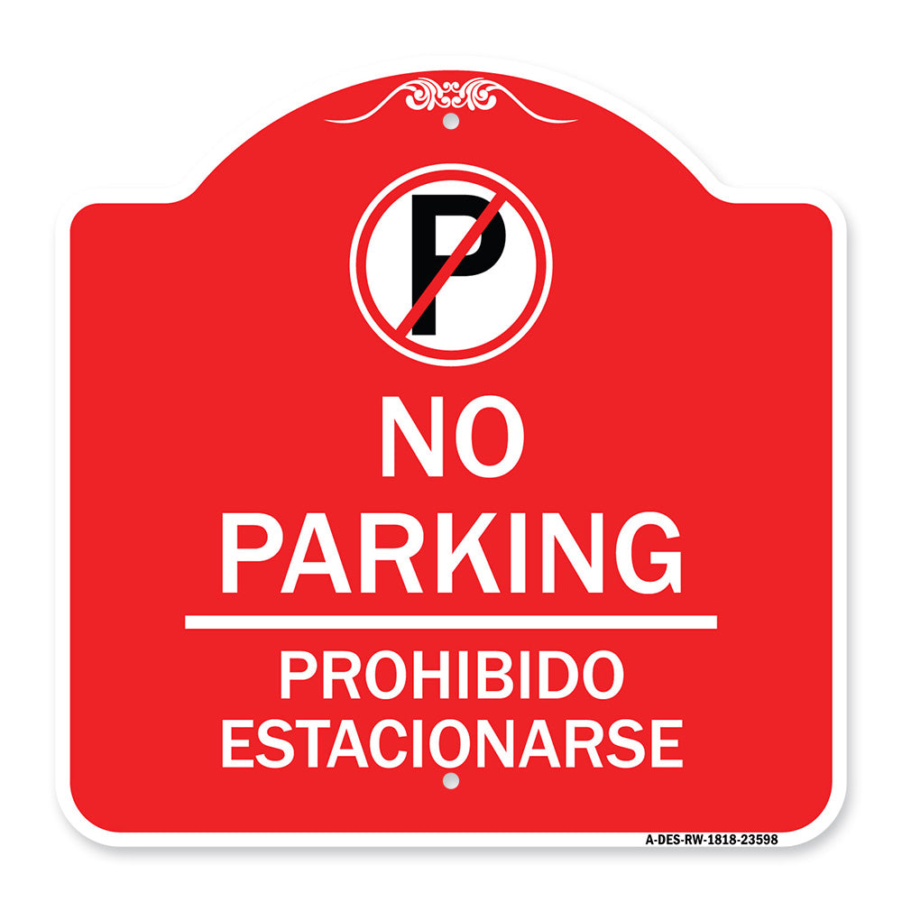 No Parking Prohibido Estacionar (No Parking Symbol)
