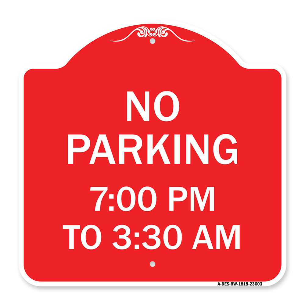 No Parking 7-00 Am to 3-30 Pm
