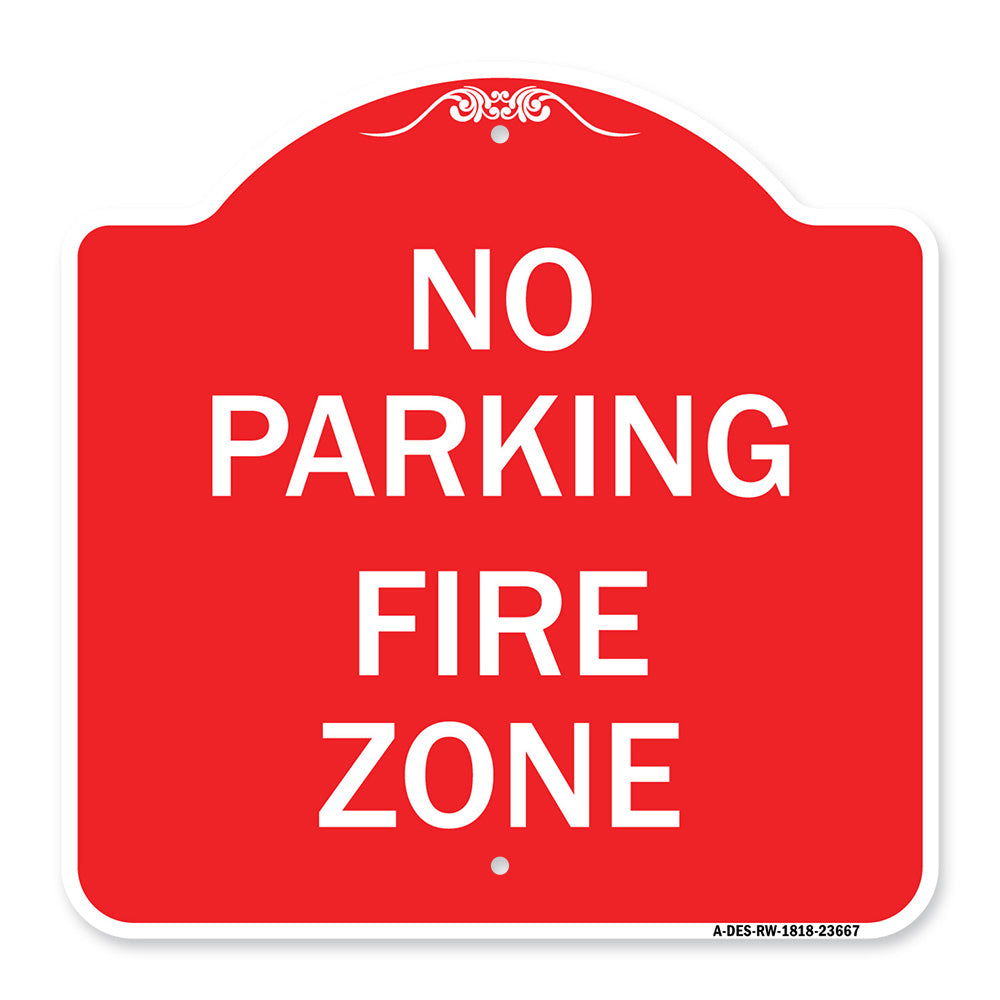 No Parking Sign No Parking Fire Zone