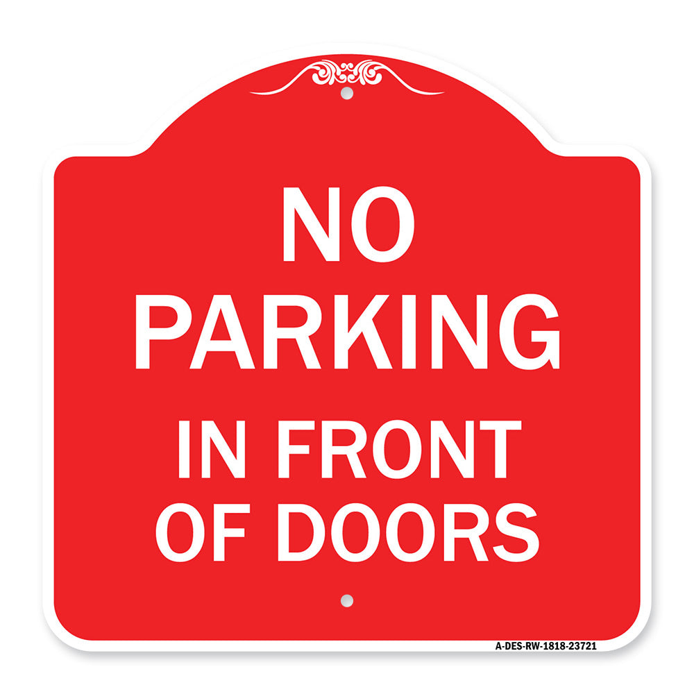 No Parking in Front of Doors