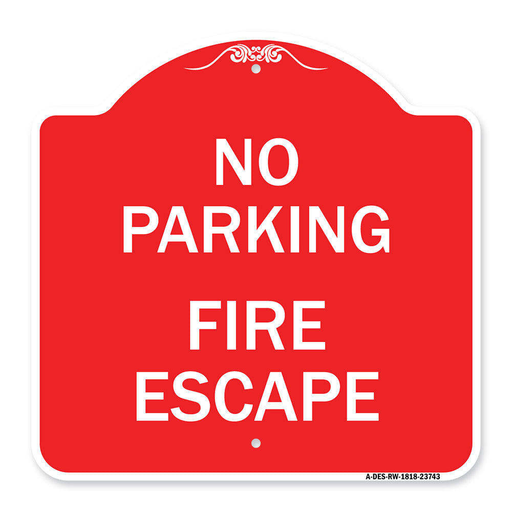 No Parking Fire Escape