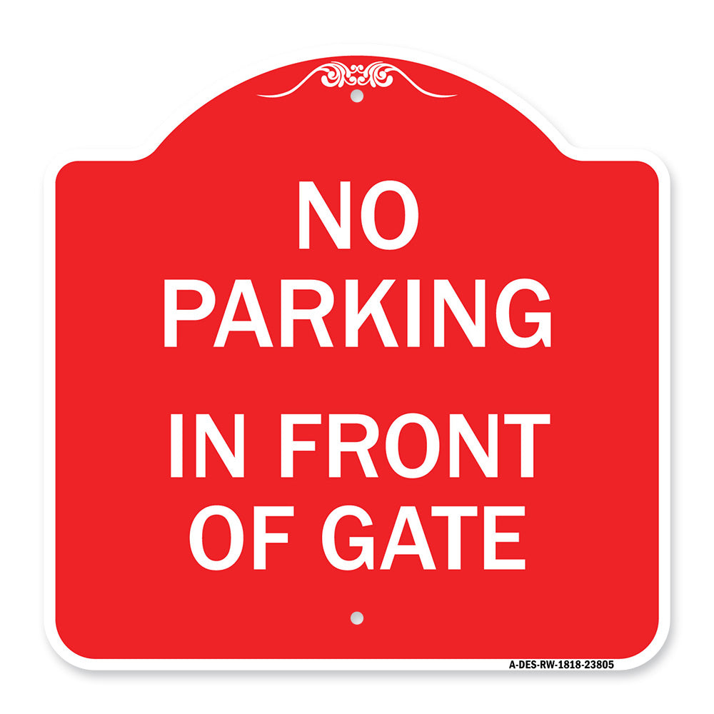 No Parking - in Front of Gate