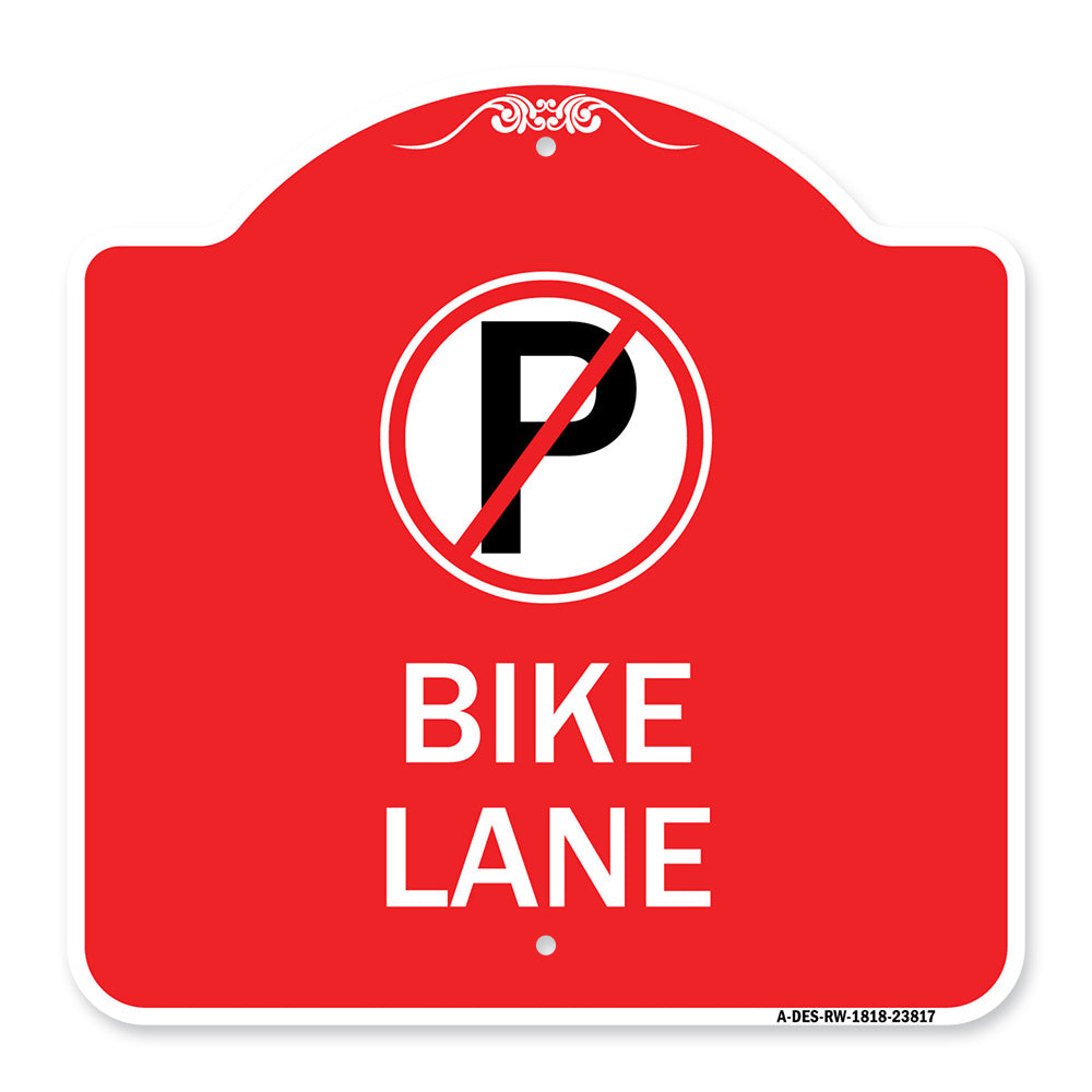 No Parking (Symbol) Bike Lane
