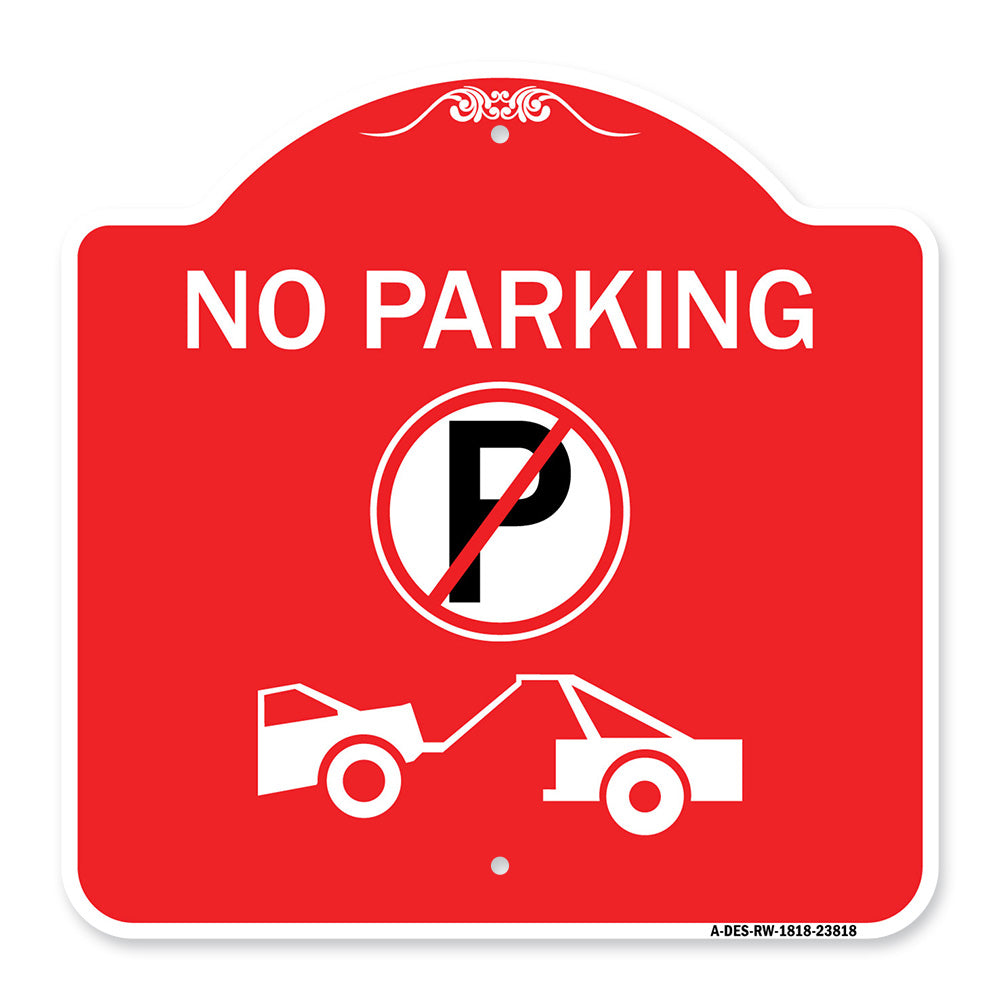 No Parking (No Parking Symbol and Tow Truck Symbol)