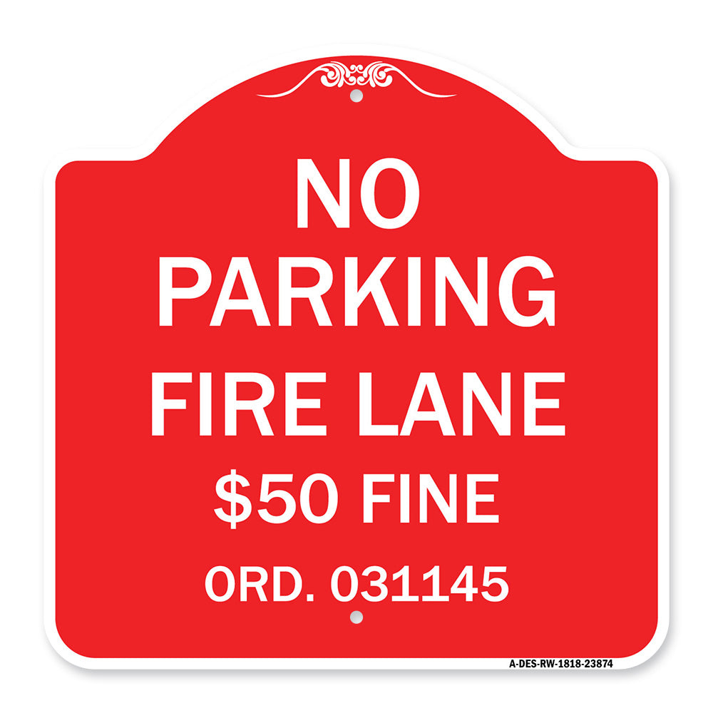 Missouri No Parking Fire Lane $50 Fine