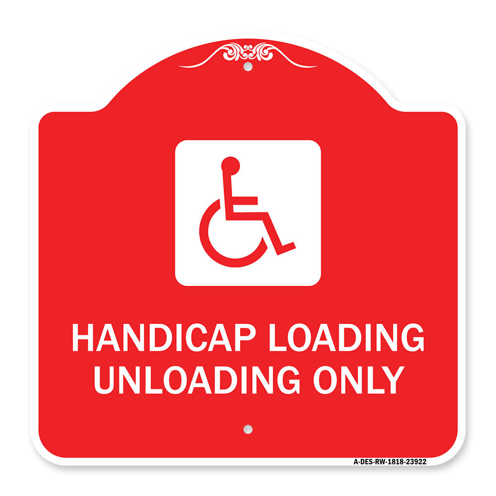 Handicap Loading Unloading Only (With Handicap Symbol)
