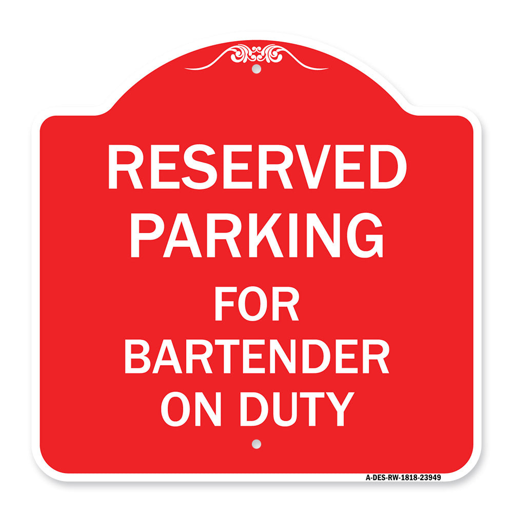 For Bartender on Duty