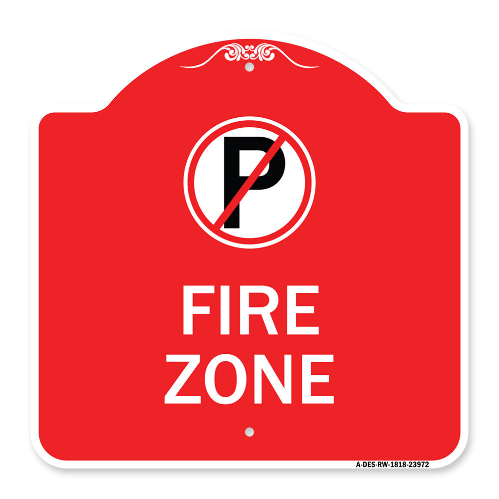 Fire Zone (No Parking Symbol)