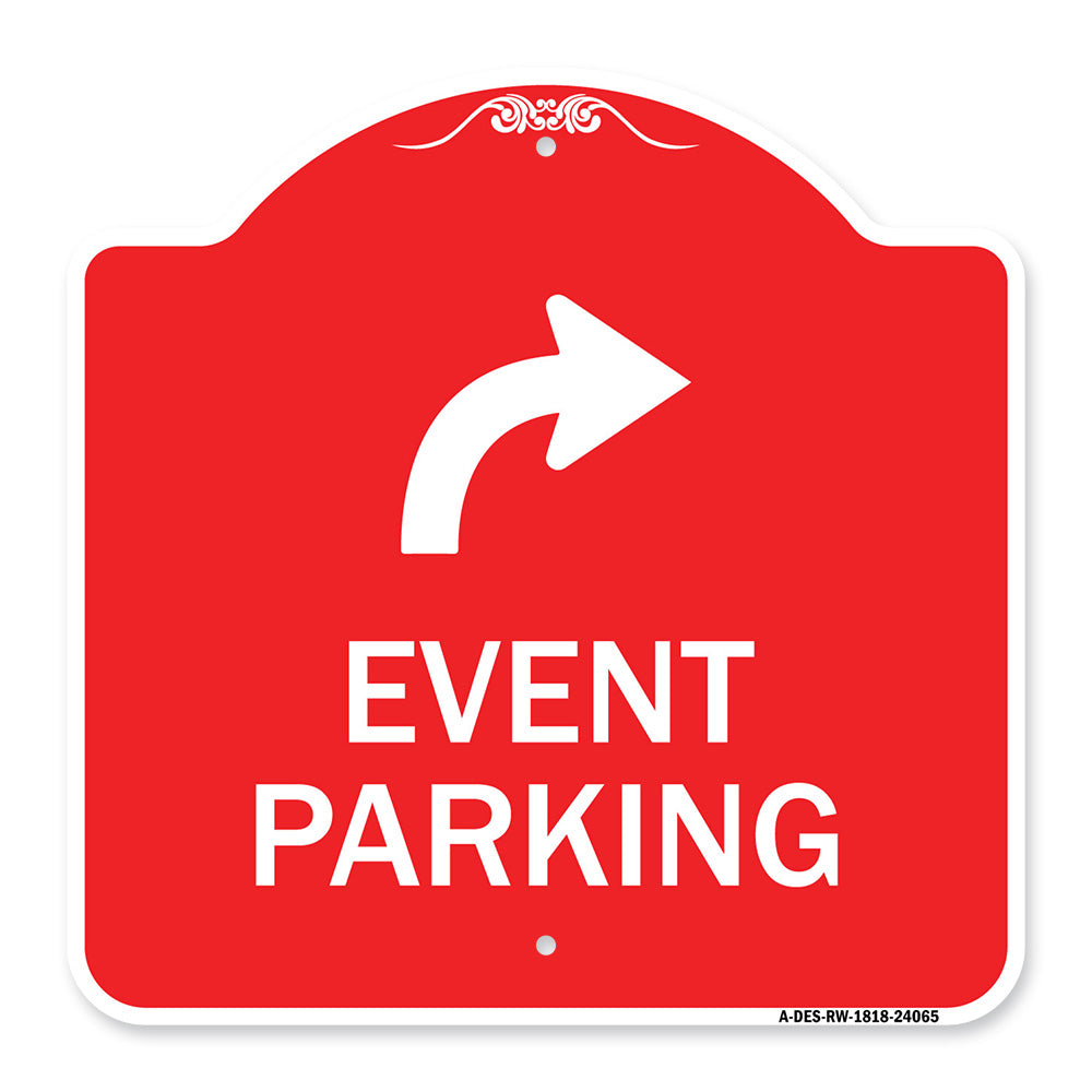 Event Parking Only (With Upper Right Arrow)