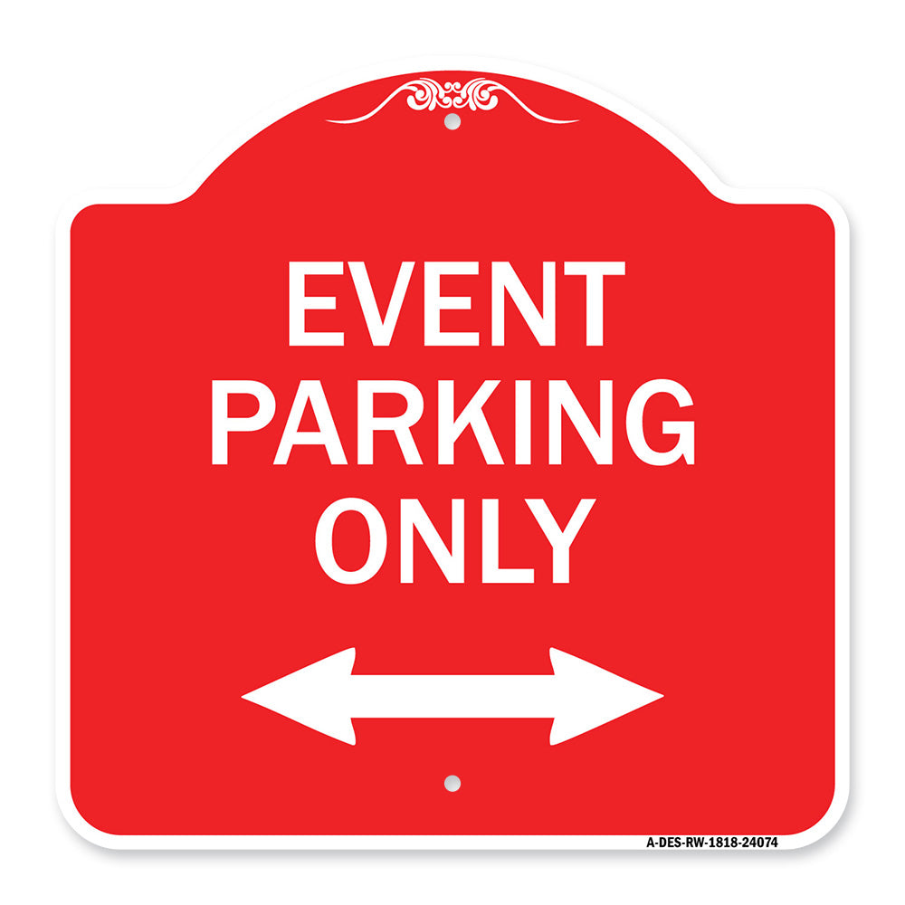 Event Parking Only (With Bidirectional Arrow)