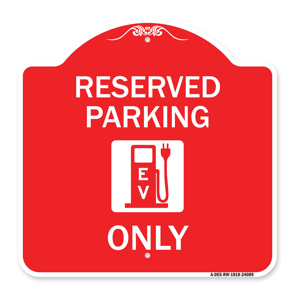 Ev Only (With Electric Vehicle Charging Station Graphic)