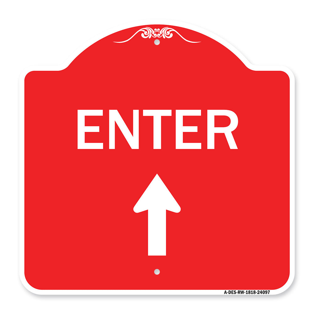 Enter Sign Enter with Up Arrow
