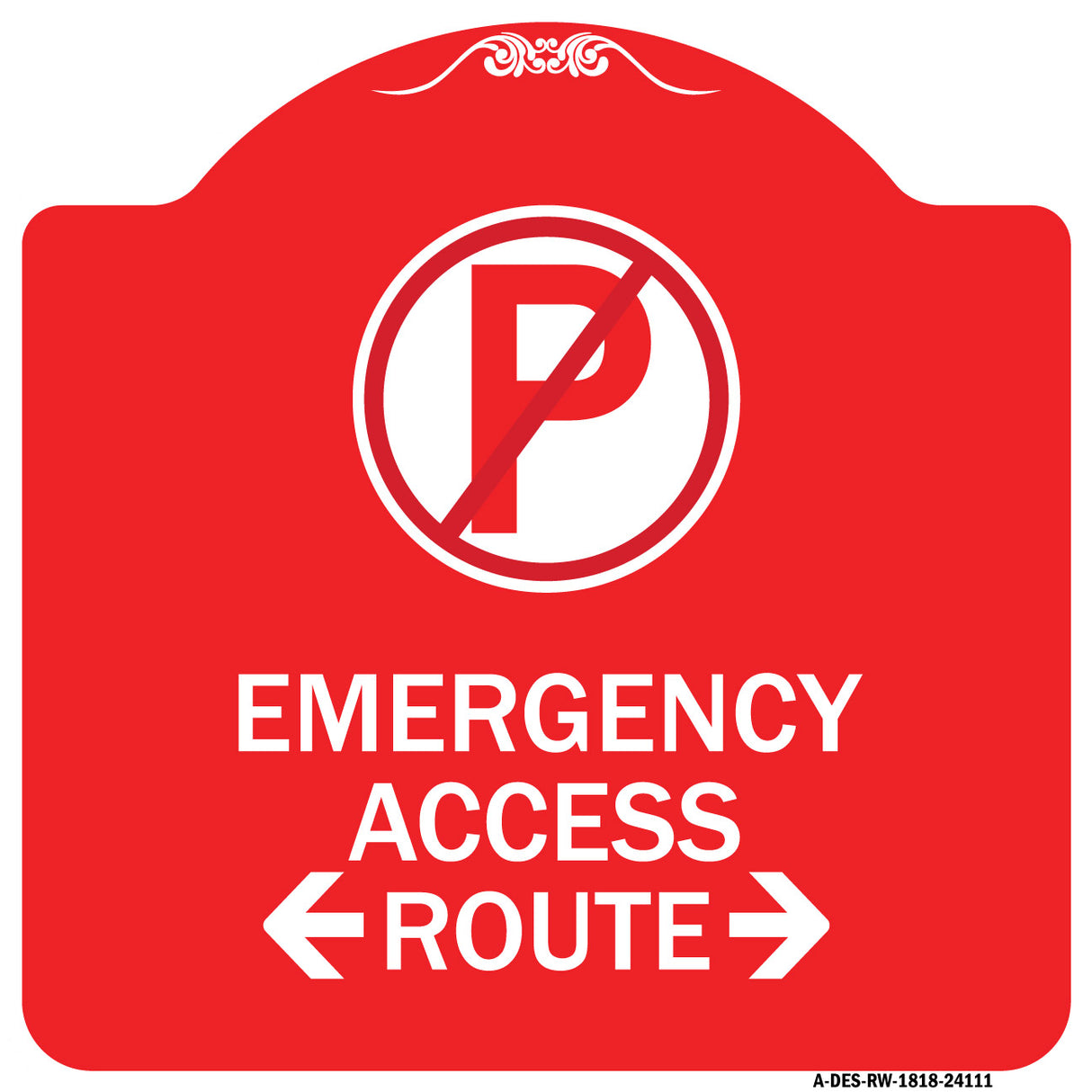 Emergency Access Route (With Bidirectional Arrow)