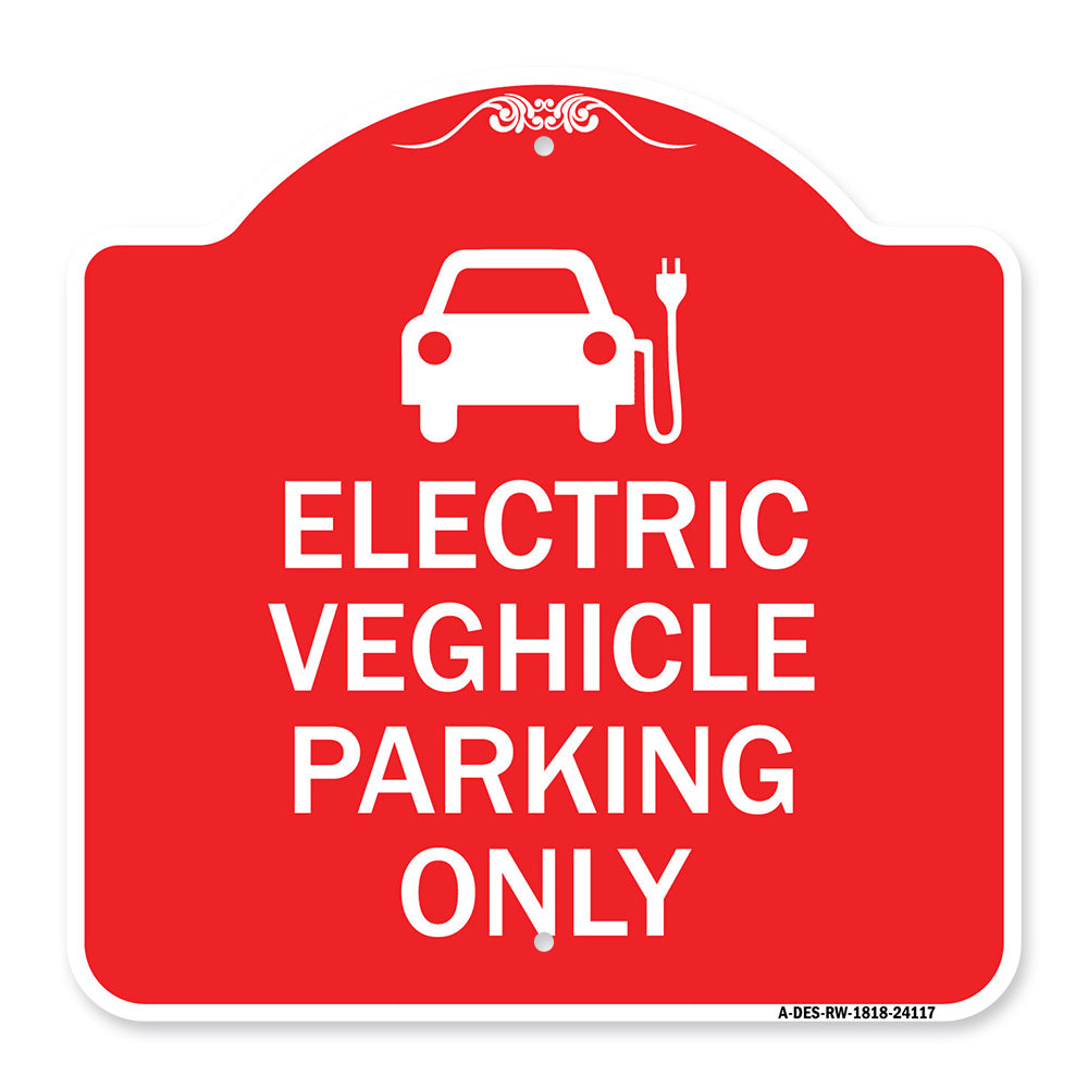 Electric Vehicle Parking Only (With Graphic)