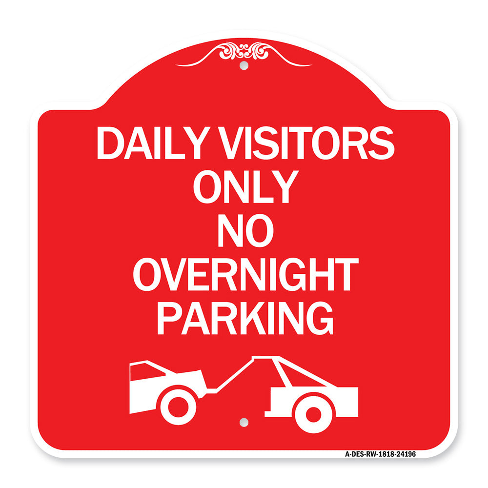 Day Visitors Only No Overnight Parking (With Graphic)