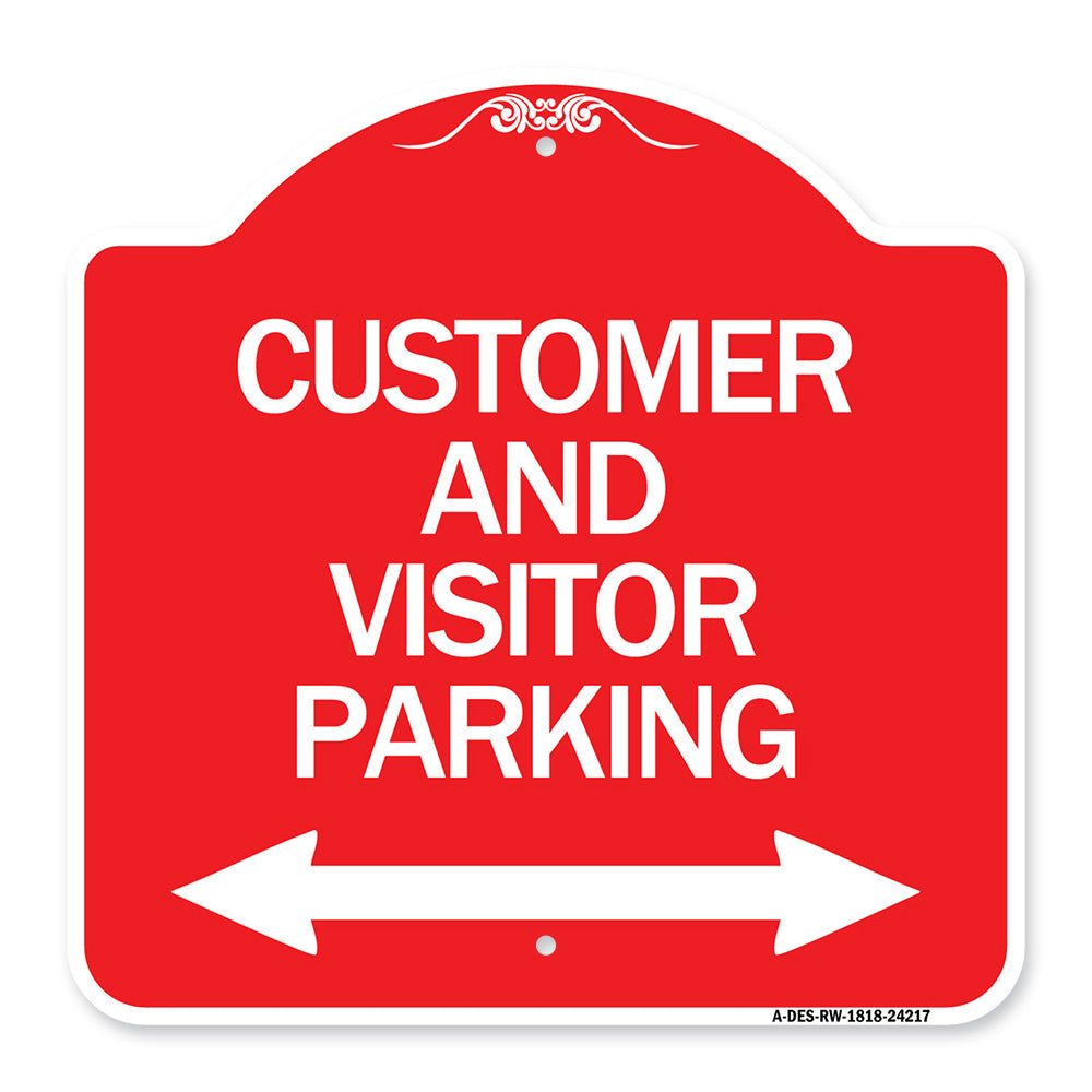 Customer and Visitor Parking (Bidirectional Arrow)